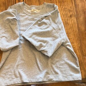 Madewell Gray Short Sleeve Sweatshirt